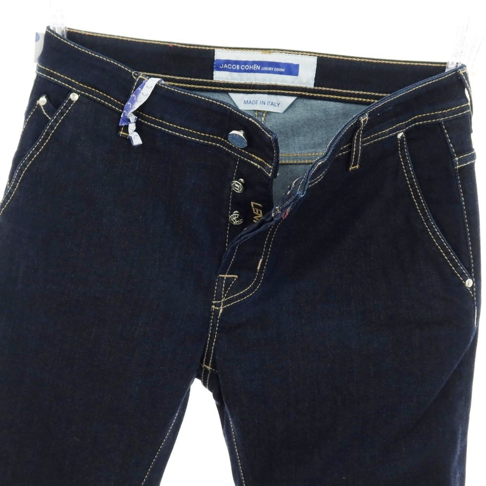 【新品】ヤコブコーエン JACOB COHEN LENNY デニムパンツ ジーンズ ネイビー【 34 】【 状態ランクN 】【 メンズ 】