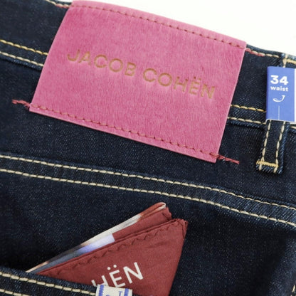【新品】ヤコブコーエン JACOB COHEN LENNY デニムパンツ ジーンズ ネイビー【 34 】【 状態ランクN 】【 メンズ 】