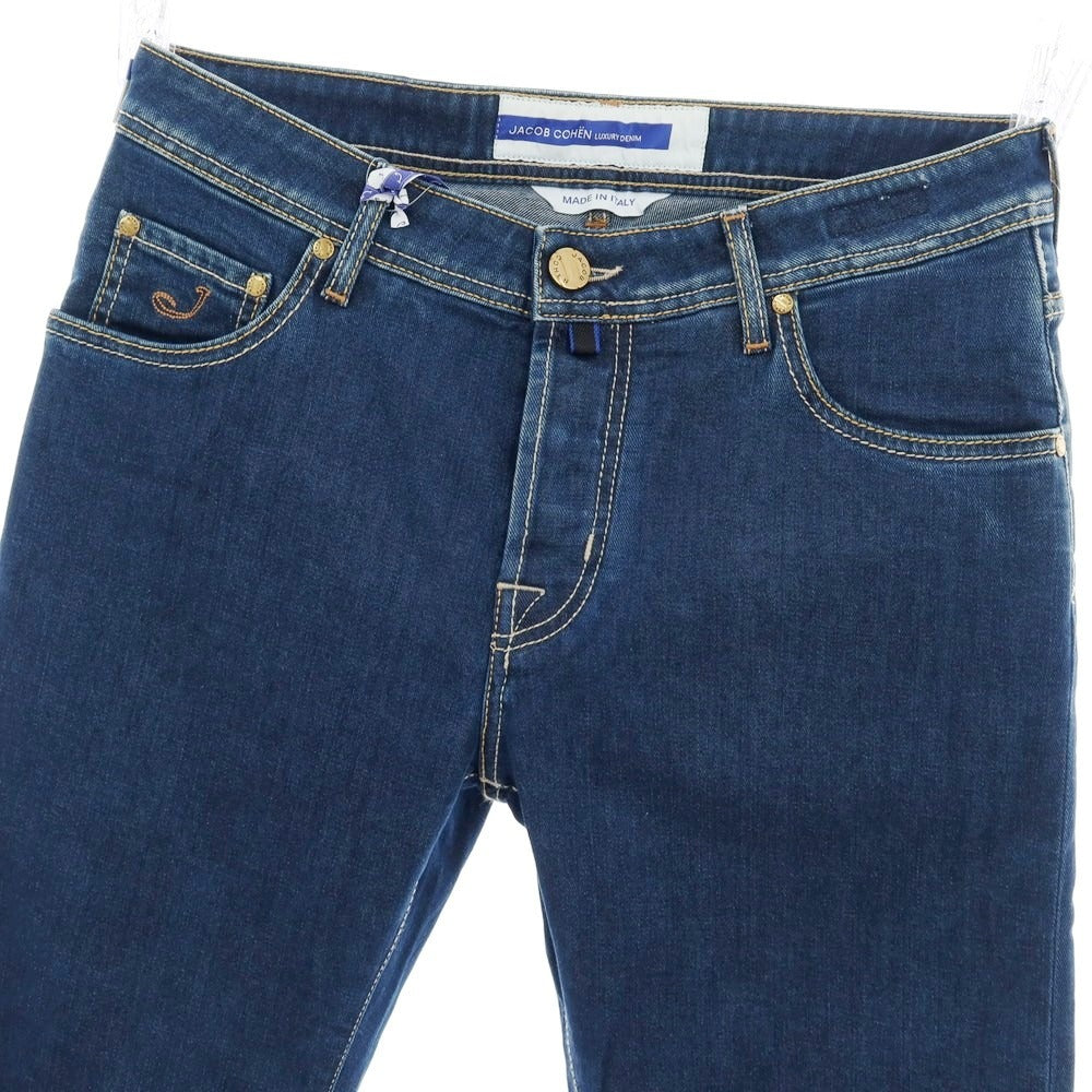 【新品】ヤコブコーエン JACOB COHEN BARNY デニムパンツ ジーンズ ダークブルー【 34 】【 状態ランクN 】【 メンズ 】