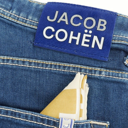 【新品】ヤコブコーエン JACOB COHEN BARNY デニムパンツ ジーンズ ダークブルー【 34 】【 状態ランクN 】【 メンズ 】