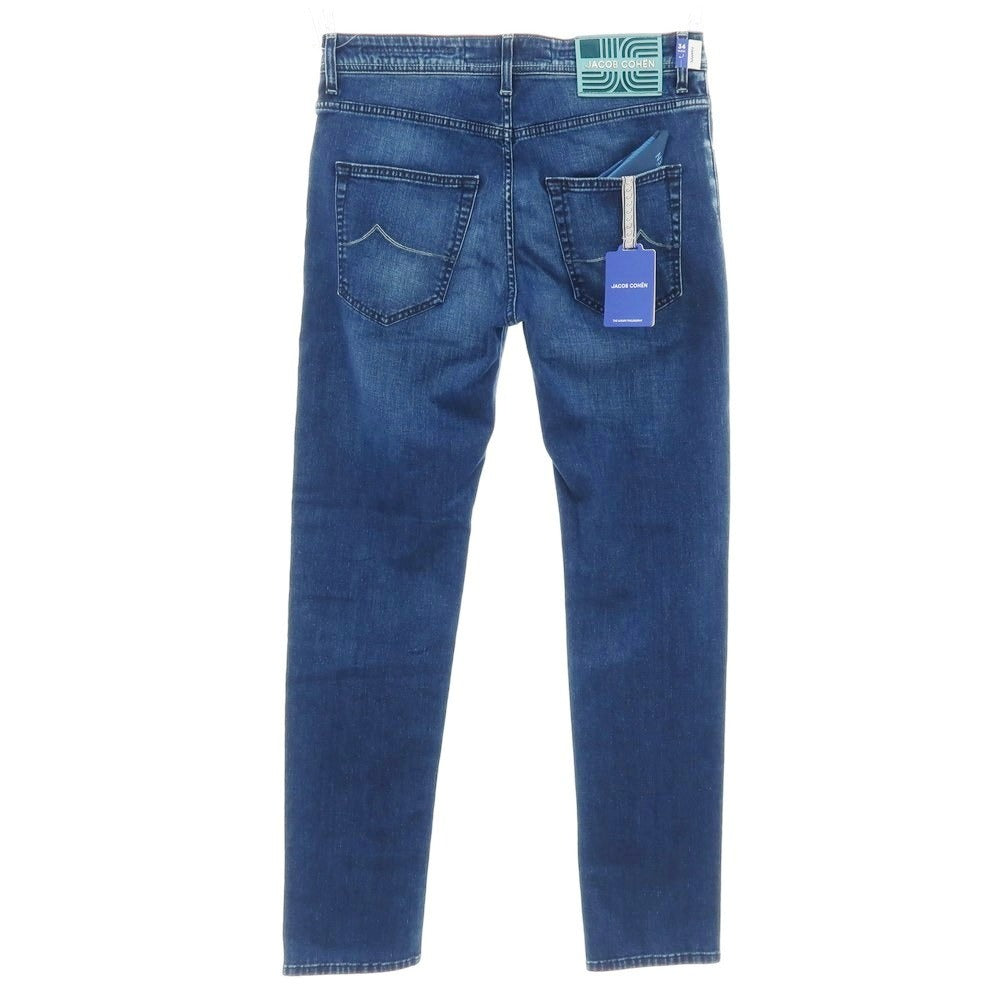 【新品】ヤコブコーエン JACOB COHEN BARNY デニムパンツ ジーンズ ダークブルー【 34 】【 状態ランクN 】【 メンズ 】