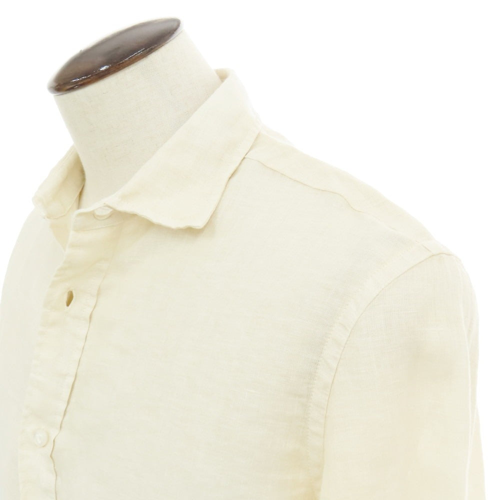 【新品】ヤコブコーエン JACOB COHEN リネン グラデーション カジュアルシャツ ベージュxホワイト【 L 】【 状態ランクN 】【 メンズ 】