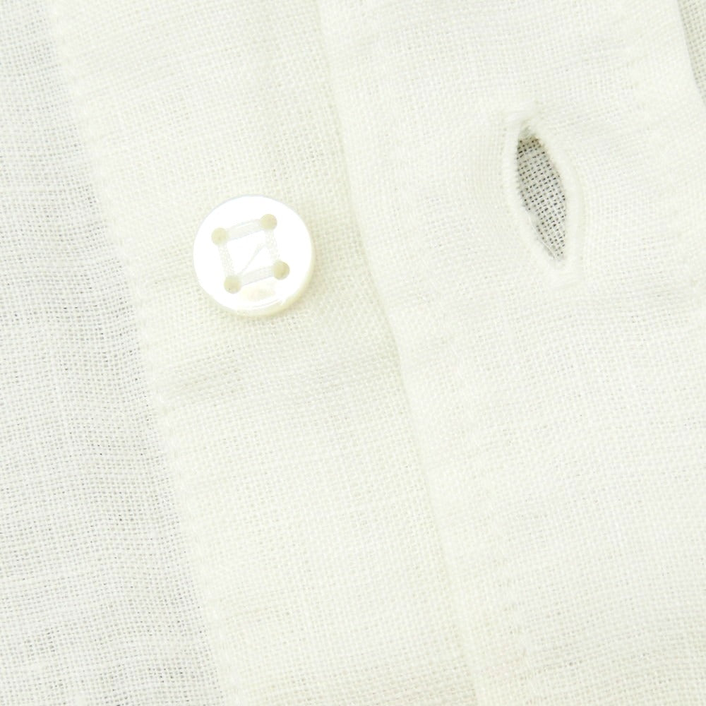 【新品】ヤコブコーエン JACOB COHEN リネン グラデーション カジュアルシャツ ベージュxホワイト【 L 】【 状態ランクN 】【 メンズ 】