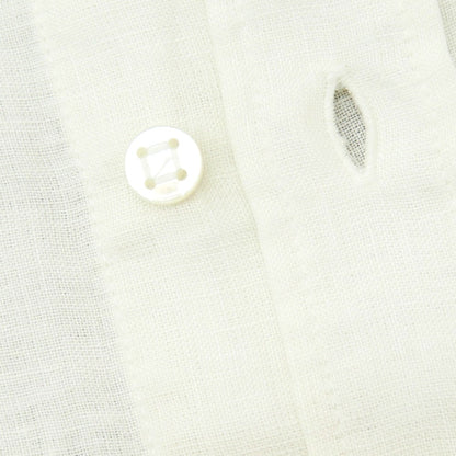 【新品】ヤコブコーエン JACOB COHEN リネン グラデーション カジュアルシャツ ベージュxホワイト【 L 】【 状態ランクN 】【 メンズ 】