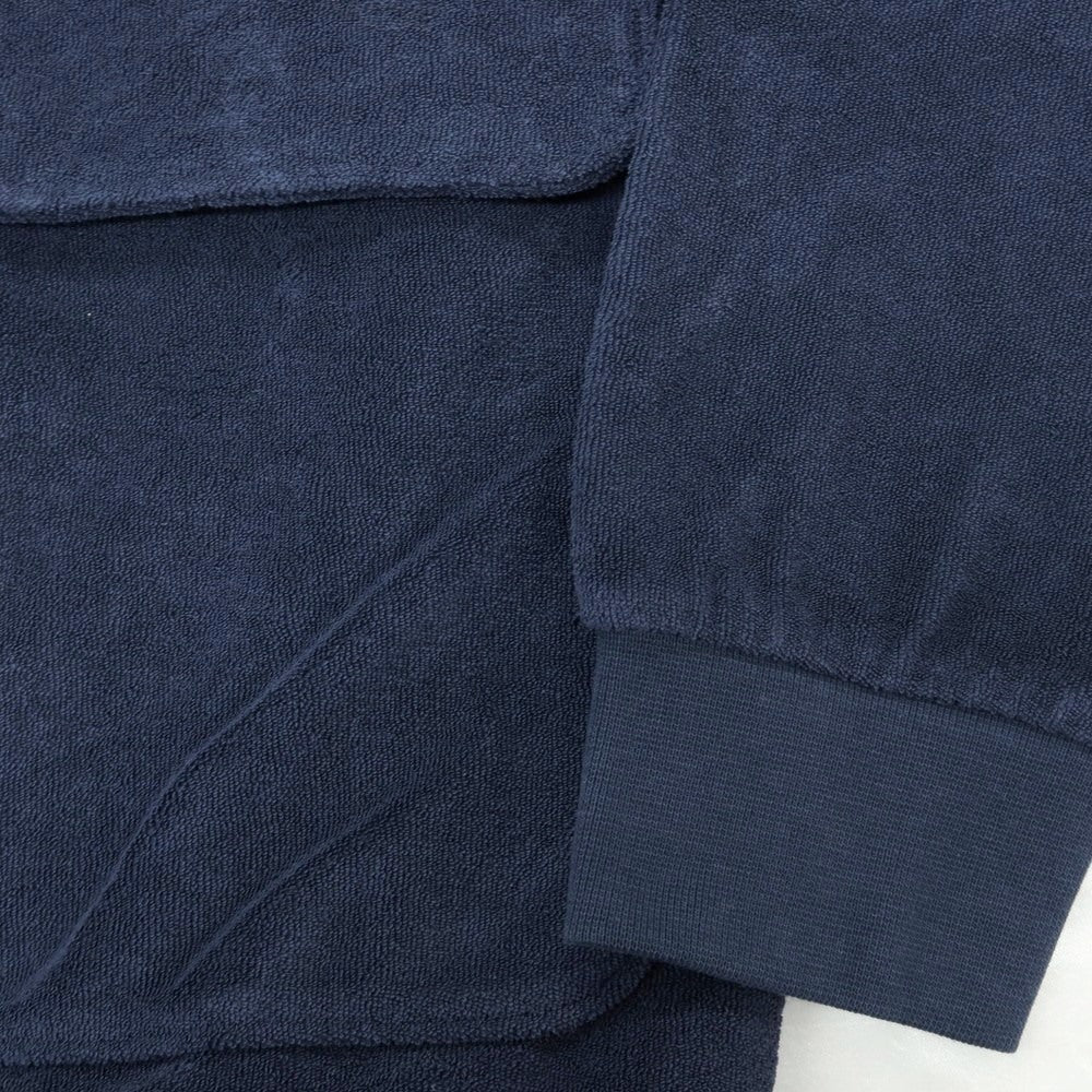 【新品】ザノーネ ZANONE コットン パイル ブルゾン ネイビー【サイズL】【 状態ランクN 】【 メンズ 】[DPD]