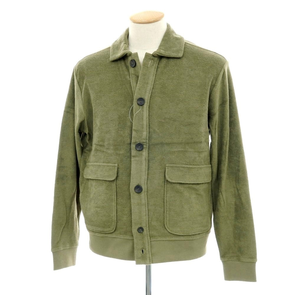 【新品】ザノーネ ZANONE コットン パイル ブルゾン オリーブ【サイズXS】【 状態ランクN 】【 メンズ 】 [EPD]