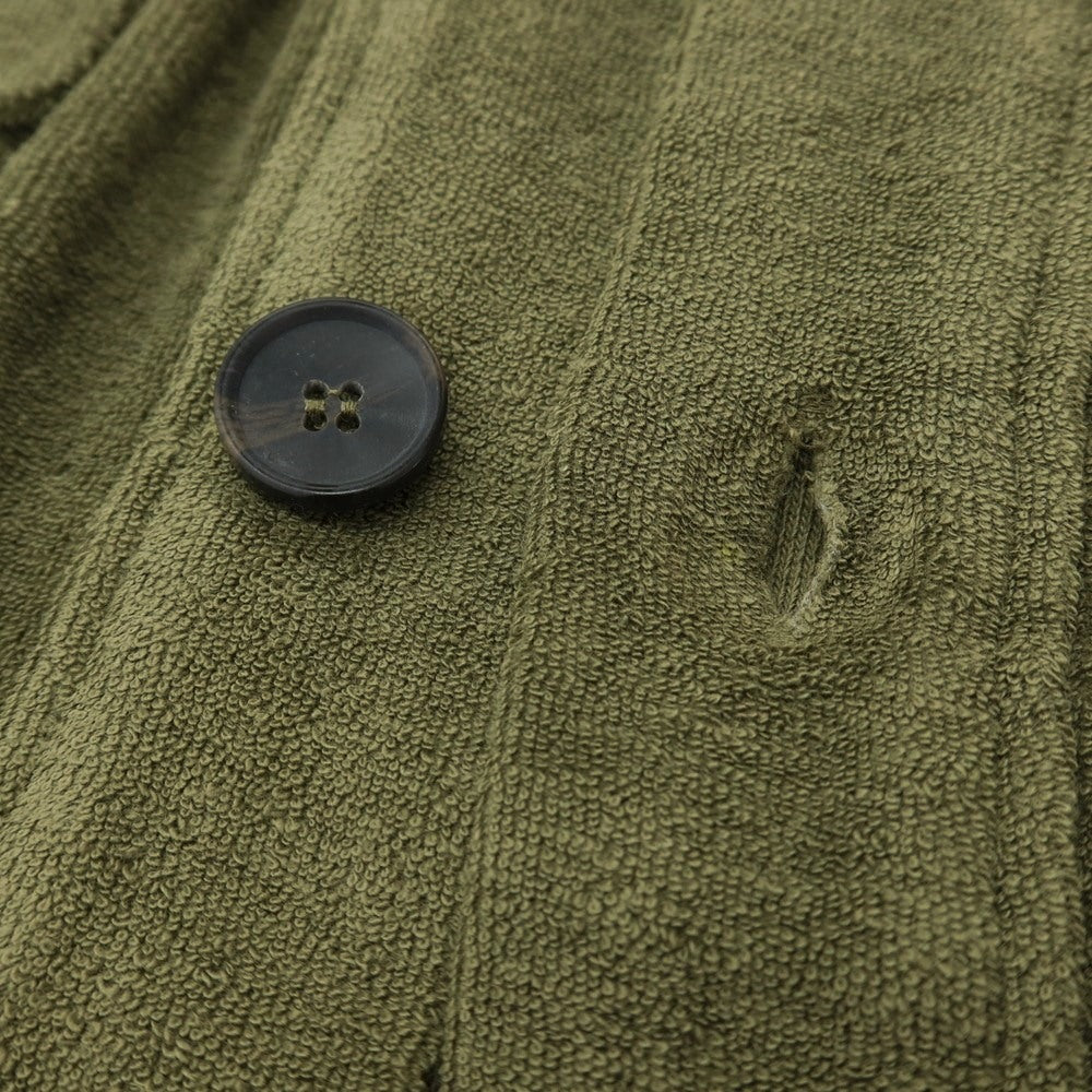 【新品】ザノーネ ZANONE コットン パイル ブルゾン ダークオリーブ【 サイズL 】【 状態ランクN 】【 メンズ 】 [DPD]