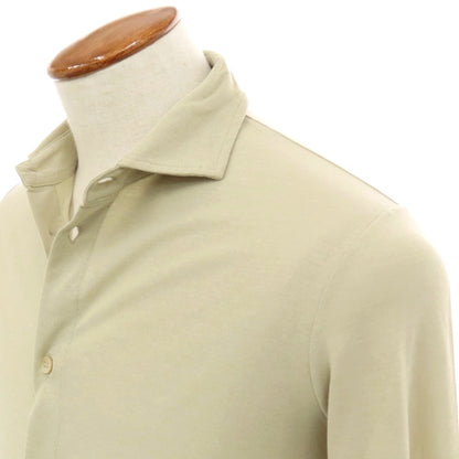 【新品】ザノーネ ZANONE アイスコットン ワイドカラー カジュアルシャツ ベージュ【 46 】【 状態ランクN 】【 メンズ 】