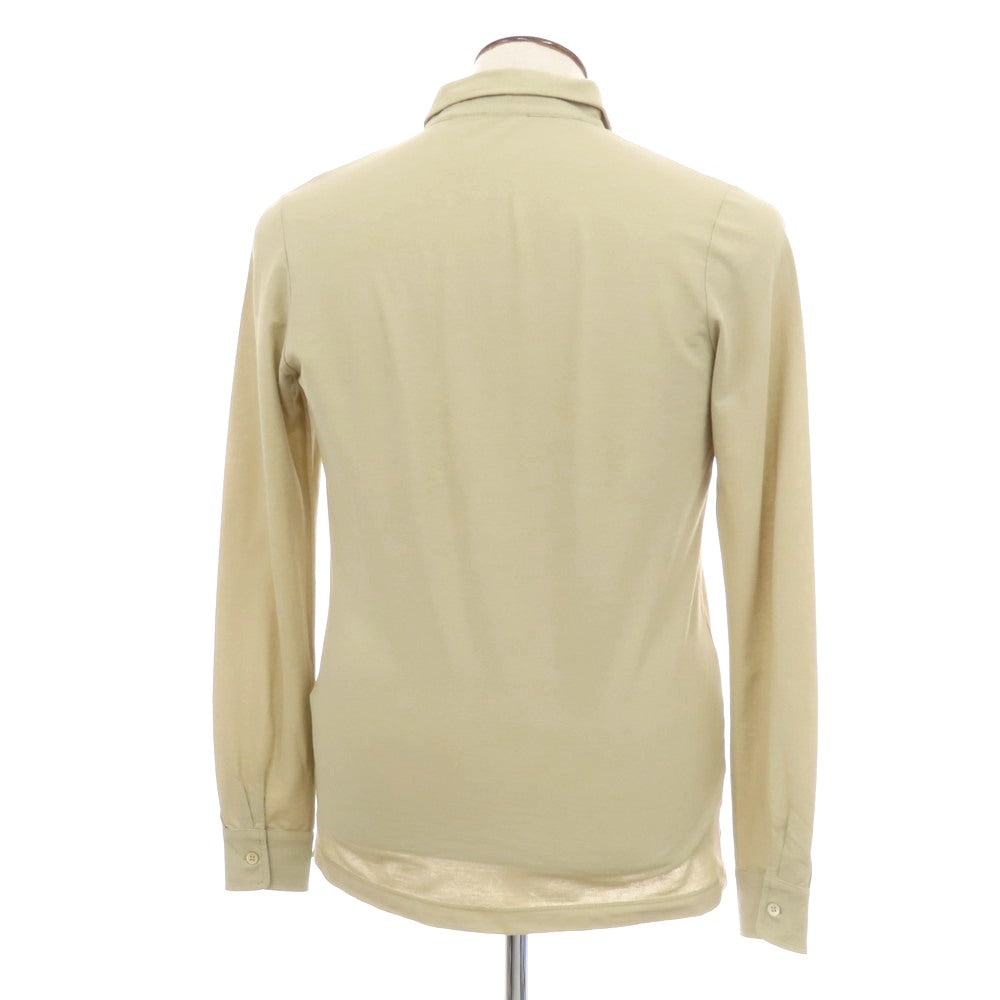 【新品】ザノーネ ZANONE アイスコットン ワイドカラー カジュアルシャツ ベージュ【サイズ50】【 状態ランクN 】【 メンズ 】 [EPD]