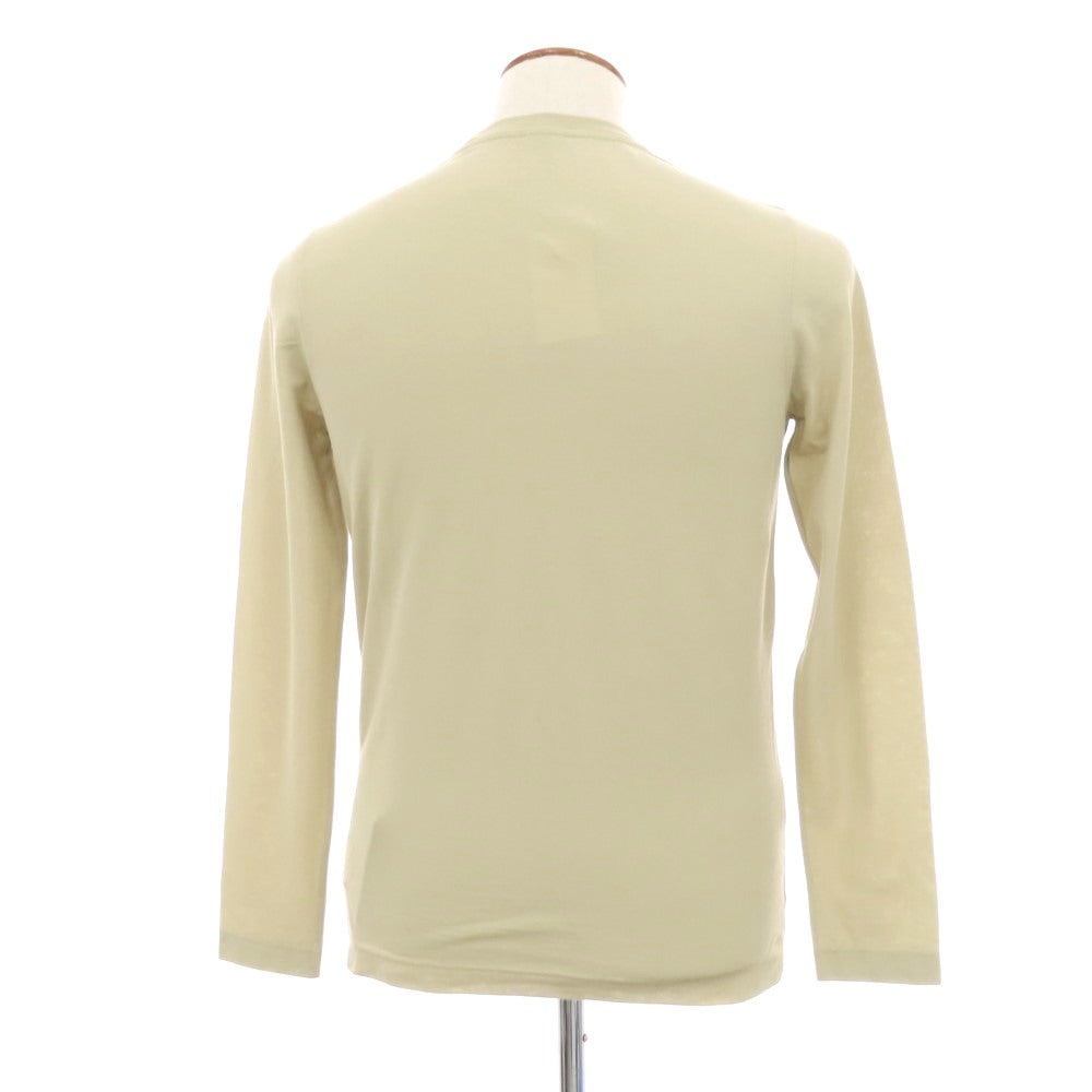 【新品】ザノーネ ZANONE アイスコットン クルーネック 長袖Ｔシャツ ベージュ【 46 】【 状態ランクN 】【 メンズ 】