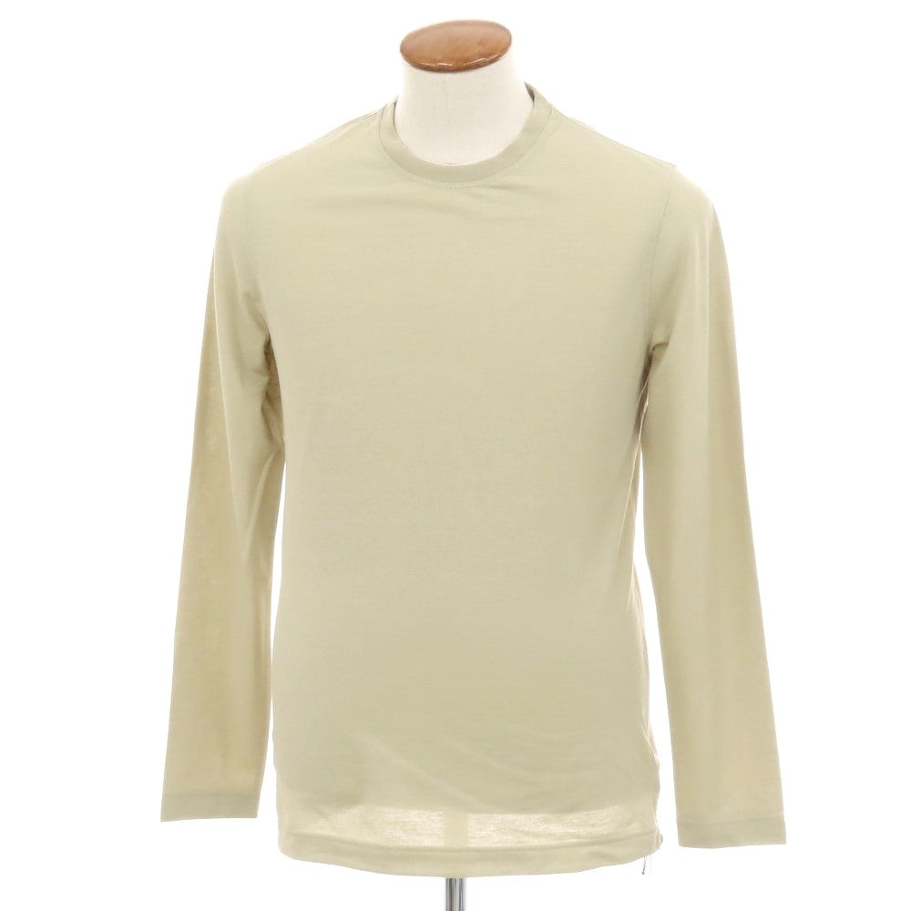 【新品】ザノーネ ZANONE アイスコットン クルーネック 長袖Ｔシャツ ベージュ【 48 】【 状態ランクN 】【 メンズ 】