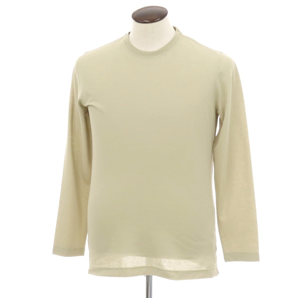 【新品】ザノーネ ZANONE アイスコットン クルーネック 長袖Ｔシャツ ベージュ【 50 】【 状態ランクN 】【 メンズ 】