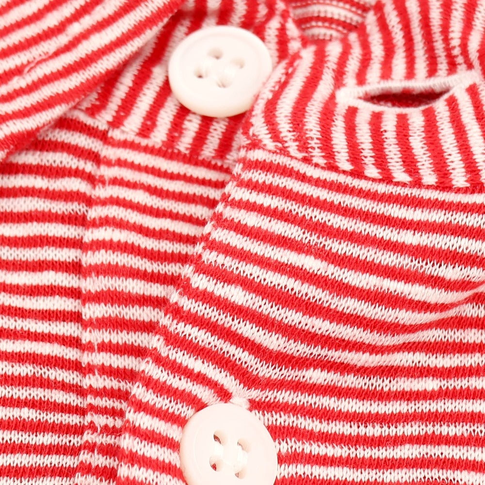 【新品】ザノーネ ZANONE リネンコットン ボーダー 半袖ポロシャツ レッドxホワイト【サイズ52】【 状態ランクN 】【 メンズ 】