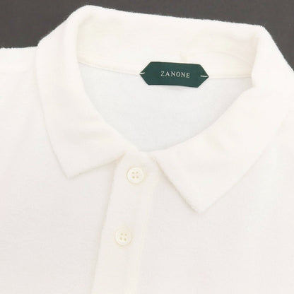 【新品】ザノーネ ZANONE コットン パイル 半袖ポロシャツ ホワイト【サイズ52】【 状態ランクN 】【 メンズ 】