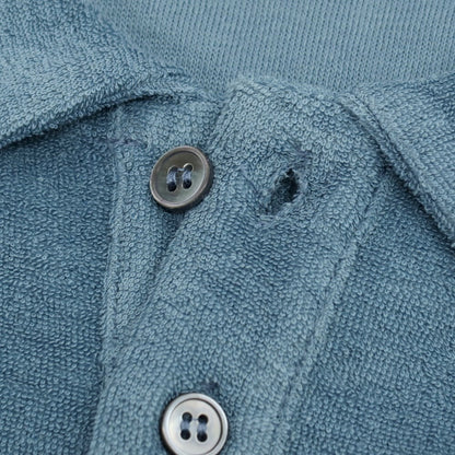 【新品】ザノーネ ZANONE コットン パイル 半袖ポロシャツ スモークブルー【サイズ50】【 状態ランクN 】【 メンズ 】