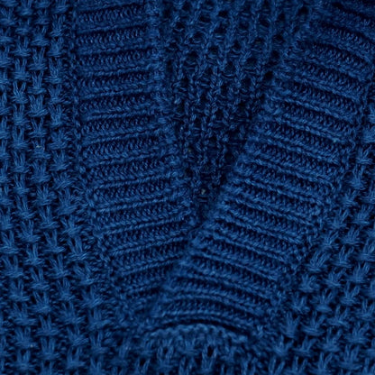 【新品】ザノーネ ZANONE リネンコットン スキッパー 半袖 ポロニット セルリアンブルー【サイズ50】【 状態ランクN 】【 メンズ 】