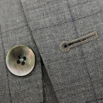 【中古】ボリオリ BOGLIOLI DOVER ウール チェック テーラードジャケット グレーxネイビー【 44 】【 状態ランクC 】【 メンズ 】