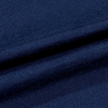 【中古】ドルモア DRUMOHR ハイゲージ ウール クルーネック プルオーバーニット ライトネイビー【 46 】【 状態ランクC 】【 メンズ 】