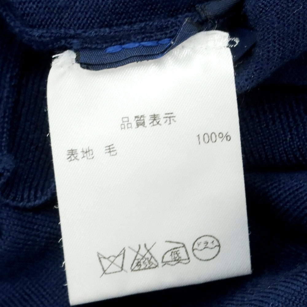 【中古】ドルモア DRUMOHR ハイゲージ ウール クルーネック プルオーバーニット ライトネイビー【 46 】【 状態ランクC 】【 メンズ 】