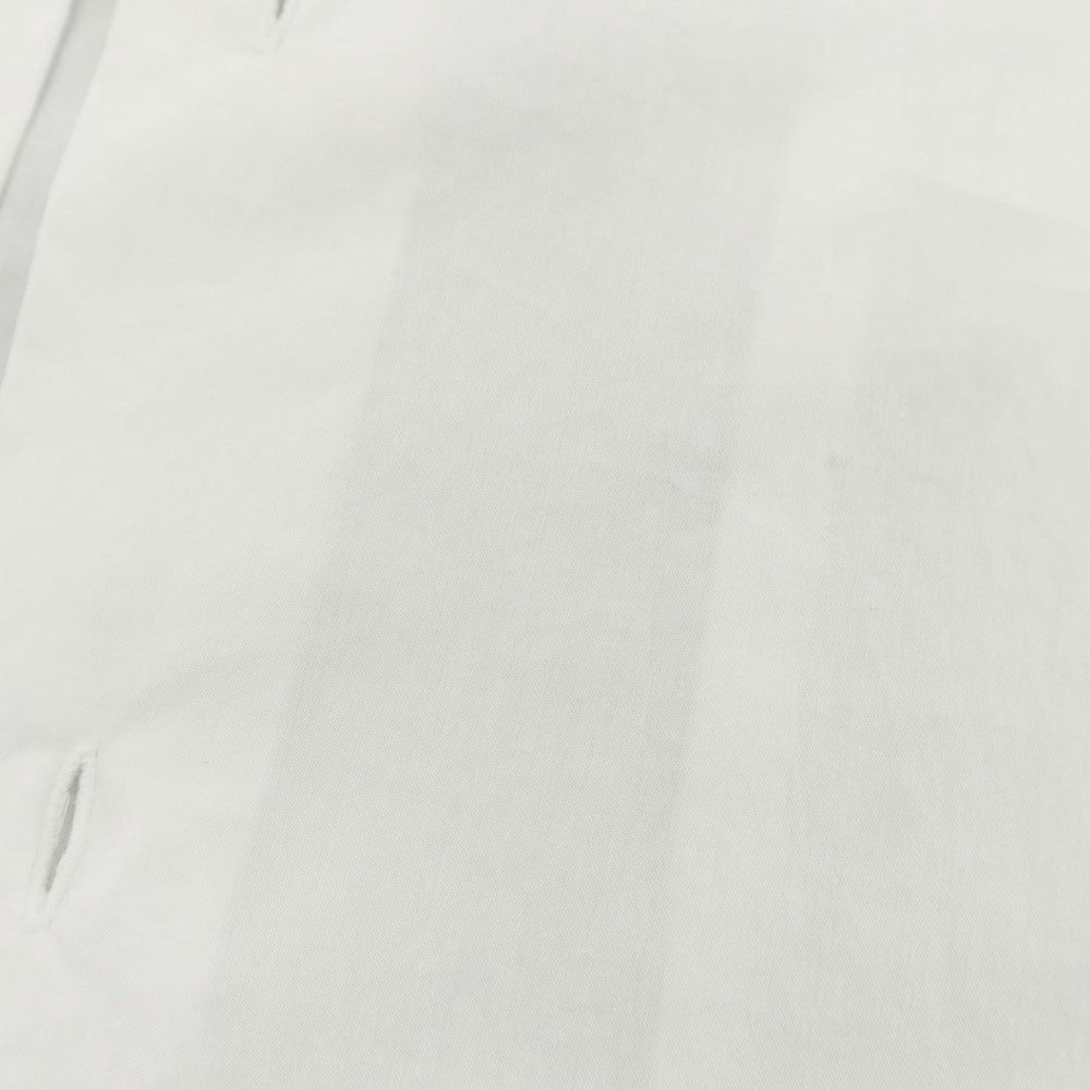 【中古】マリアサンタンジェロ Maria Santangelo ストレッチ コットンナイロン ワイドカラー ドレスシャツ ホワイト【 37 】【 状態ランクC 】【 メンズ 】