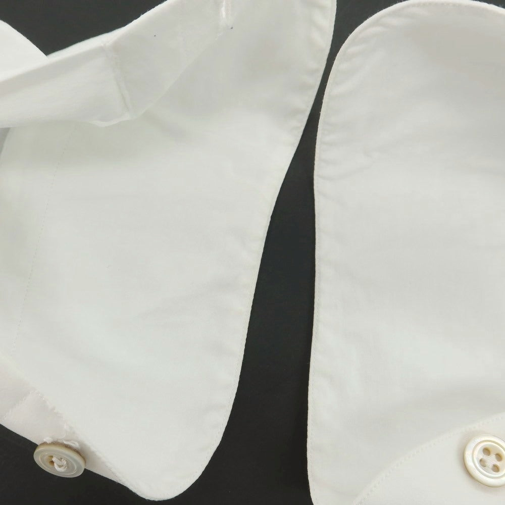 【中古】マリアサンタンジェロ Maria Santangelo ストレッチ コットンナイロン ワイドカラー ドレスシャツ ホワイト【 37 】【 状態ランクC 】【 メンズ 】