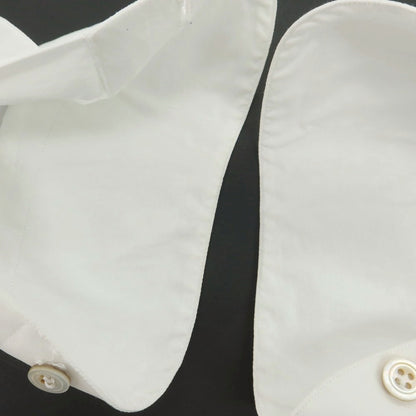 【中古】マリアサンタンジェロ Maria Santangelo ストレッチ コットンナイロン ワイドカラー ドレスシャツ ホワイト【 37 】【 状態ランクC 】【 メンズ 】