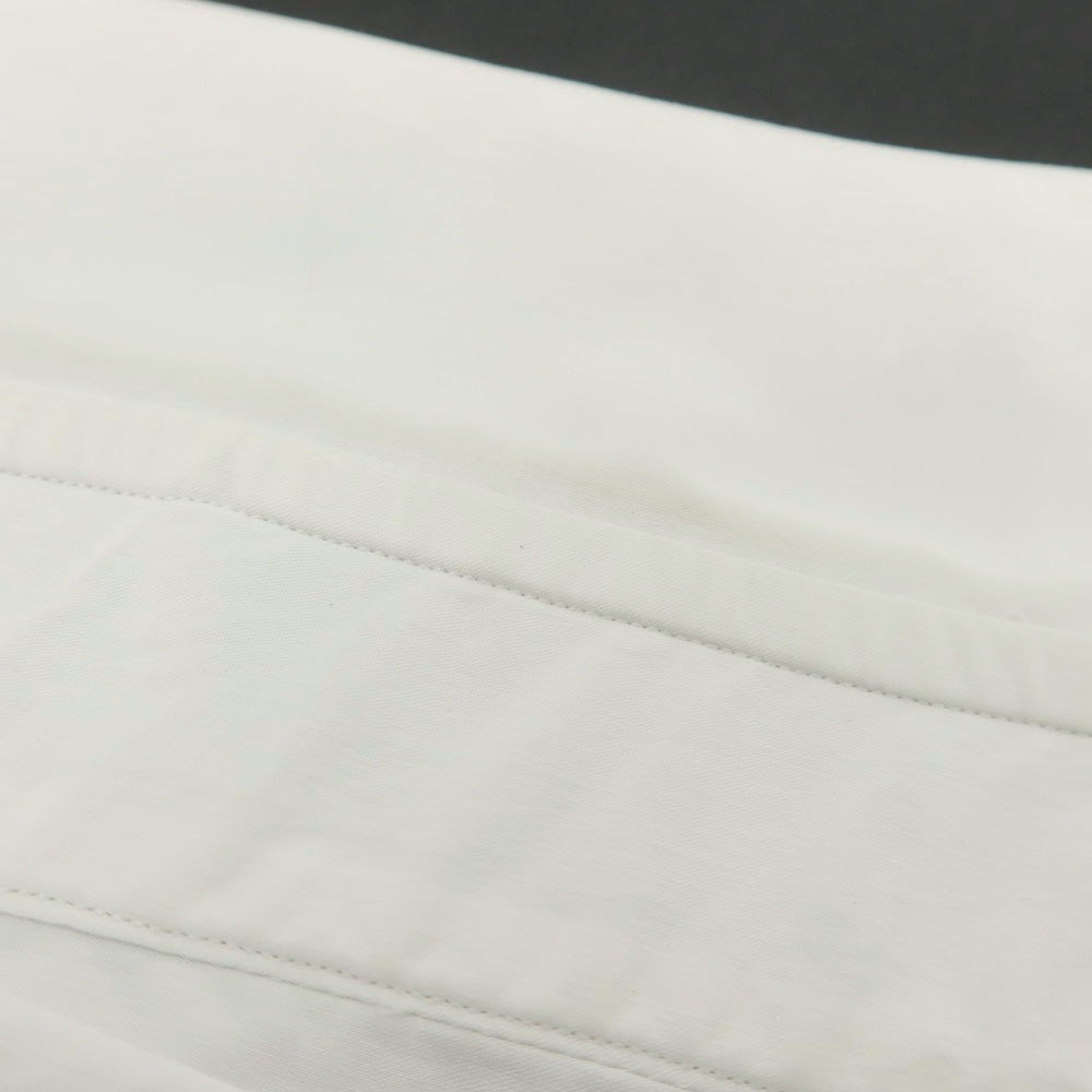 【中古】マリアサンタンジェロ Maria Santangelo ストレッチ コットンナイロン ワイドカラー ドレスシャツ ホワイト【 37 】【 状態ランクC 】【 メンズ 】