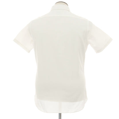 【中古】【未使用】ビームスエフ BEAMS F コットン ワイドカラー 半袖シャツ ホワイト【サイズL】【 状態ランクS 】【 メンズ 】