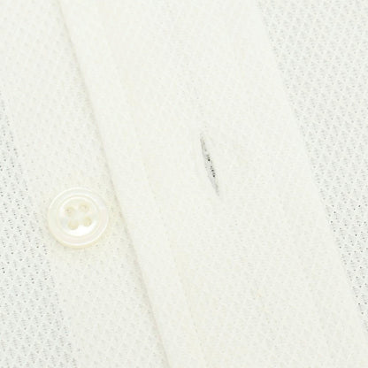 【中古】【未使用】ビームスエフ BEAMS F コットン ワイドカラー 半袖シャツ ホワイト【サイズL】【 状態ランクS 】【 メンズ 】