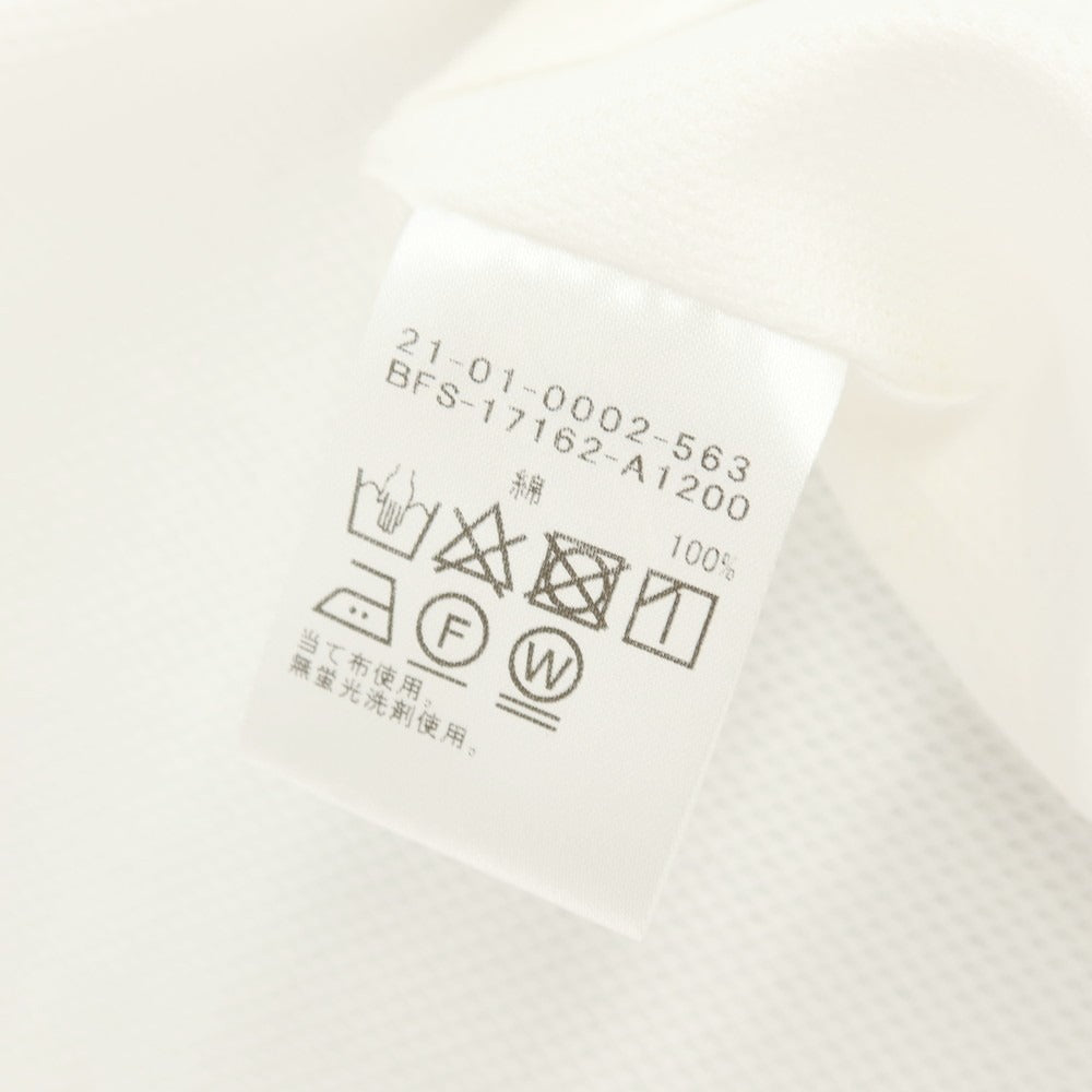 【中古】【未使用】ビームスエフ BEAMS F コットン ワイドカラー 半袖シャツ ホワイト【サイズL】【 状態ランクS 】【 メンズ 】