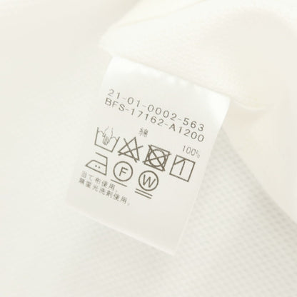 【中古】【未使用】ビームスエフ BEAMS F コットン ワイドカラー 半袖シャツ ホワイト【サイズL】【 状態ランクS 】【 メンズ 】