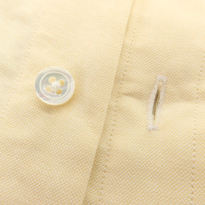 【中古】【未使用】ビームスエフ BEAMS F オックスフォード ボタンダウン カジュアルシャツ イエローxホワイト【 40 】【 状態ランクS 】【 メンズ 】