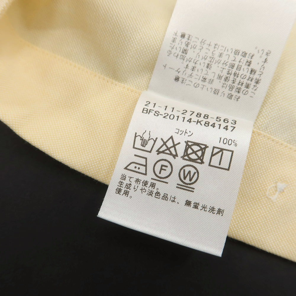 【中古】【未使用】ビームスエフ BEAMS F オックスフォード ボタンダウン カジュアルシャツ イエローxホワイト【 40 】【 状態ランクS 】【 メンズ 】