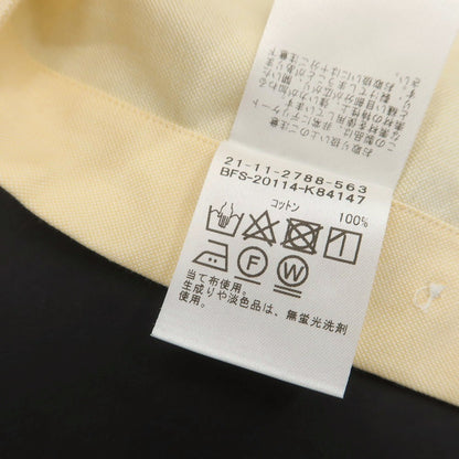 【中古】【未使用】ビームスエフ BEAMS F オックスフォード ボタンダウン カジュアルシャツ イエローxホワイト【 40 】【 状態ランクS 】【 メンズ 】