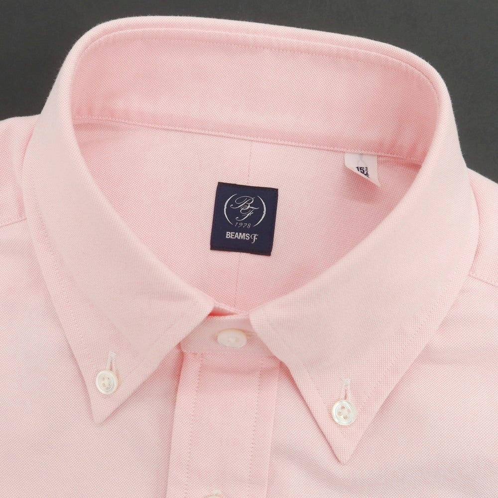 【中古】【未使用】ビームスエフ BEAMS F オックスフォード ボタンダウン カジュアルシャツ ピンク【 40 】【 状態ランクS 】【 メンズ 】