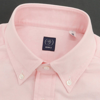 【中古】【未使用】ビームスエフ BEAMS F オックスフォード ボタンダウン カジュアルシャツ ピンク【 40 】【 状態ランクS 】【 メンズ 】