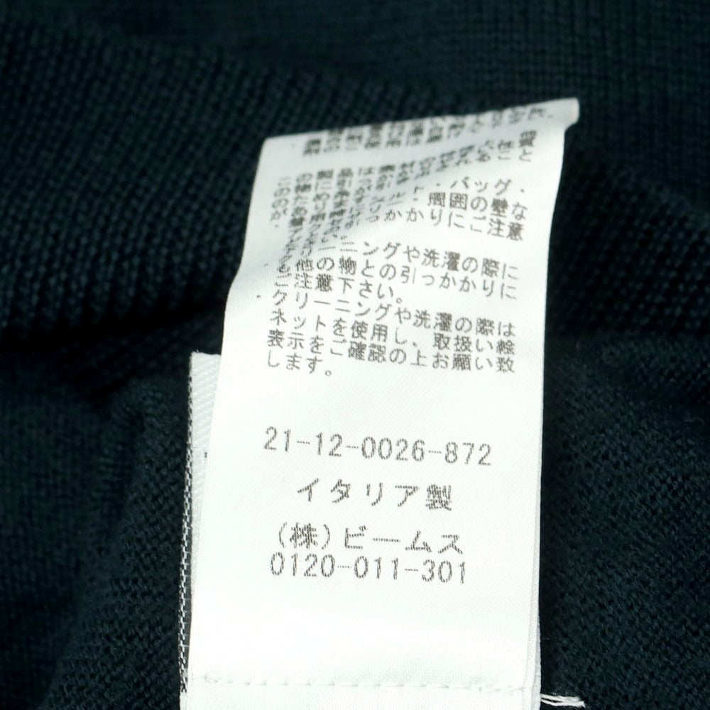 【中古】ビームスエフ BEAMS F ハイゲージ ウール 長袖 ポロニット グリーン【 48 】【 状態ランクB 】【 メンズ 】