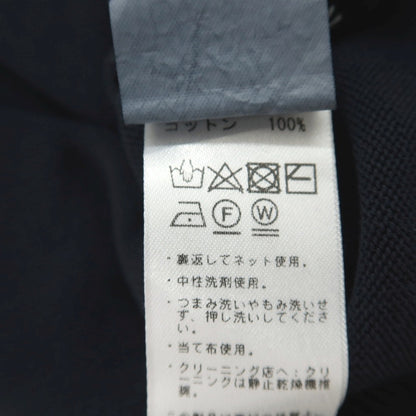 【中古】【未使用】ビームスエフ BEAMS F ハイゲージ コットン クルーネック 半袖ニット ネイビー【 50 】【 状態ランクS 】【 メンズ 】 []