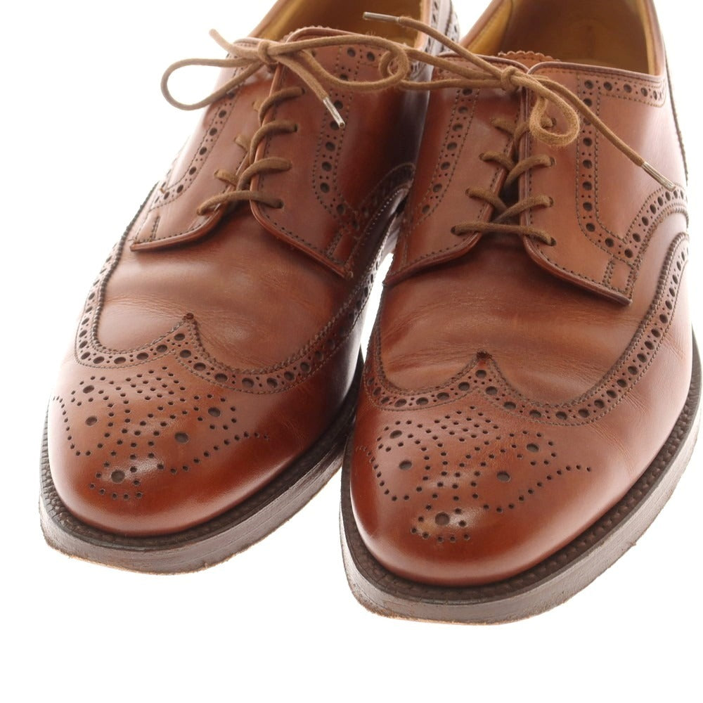 【中古】クロケットアンドジョーンズ CROCKETT&amp;JONES CARDIFF ウイングチップ ドレスシューズ ブラウン【 サイズ6 E 】【 状態ランクB 】【 メンズ 】 [APD]