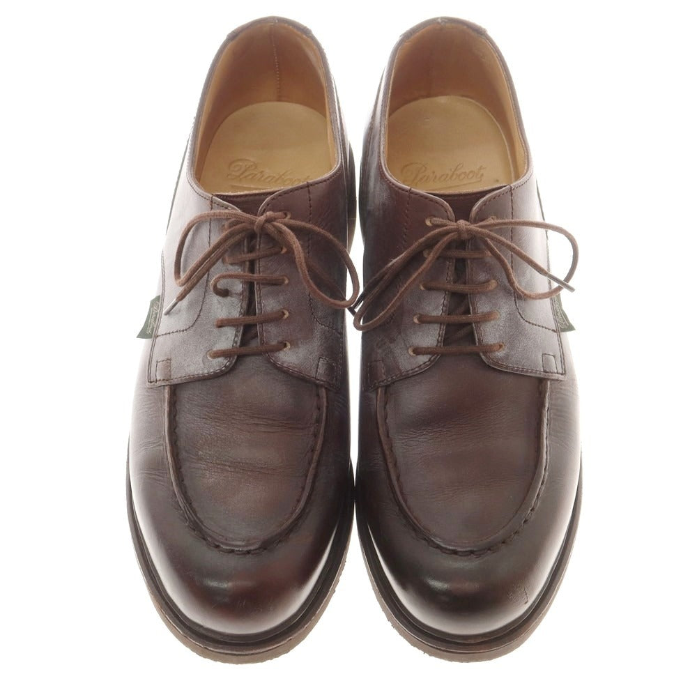 【中古】パラブーツ Paraboot CHAMBORD Uチップ ドレスシューズ ブラウン【 6 1/2 】【 状態ランクC 】【 メンズ 】