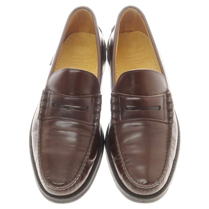 【中古】パラブーツ Paraboot PRINCETON ガラスレザー コインローファー ブラウン【 6 】【 状態ランクC 】【 メンズ 】