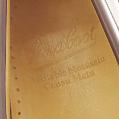 【中古】パラブーツ Paraboot PRINCETON ガラスレザー コインローファー ブラウン【 6 】【 状態ランクC 】【 メンズ 】