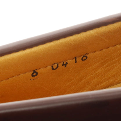 【中古】パラブーツ Paraboot PRINCETON ガラスレザー コインローファー ブラウン【 6 】【 状態ランクC 】【 メンズ 】