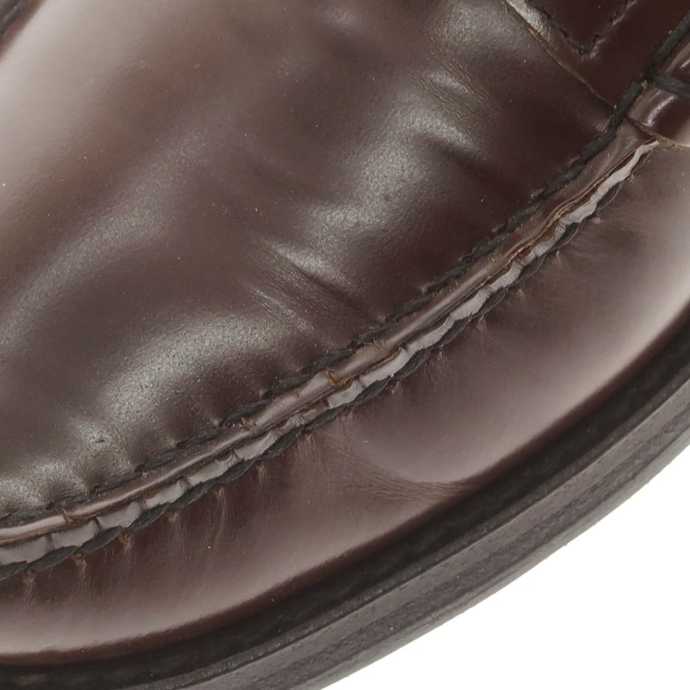 【中古】パラブーツ Paraboot PRINCETON ガラスレザー コインローファー ブラウン【 6 】【 状態ランクC 】【 メンズ 】