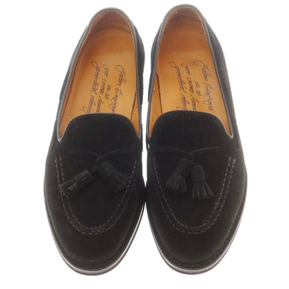 【中古】ジャランスリウァヤ JALAN SRIWIJAYA EDWARD スエード タッセルローファー ブラック【 39 】【 状態ランクB 】【 メンズ 】