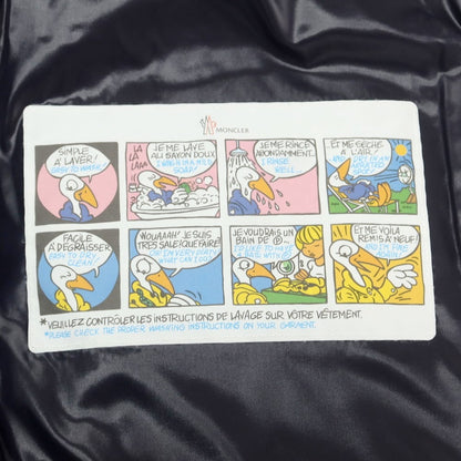 【中古】モンクレール MONCLER ナイロン ダブルジップ ダウンベスト ブルゾン ネイビー【 1 】【 状態ランクB 】【 メンズ 】