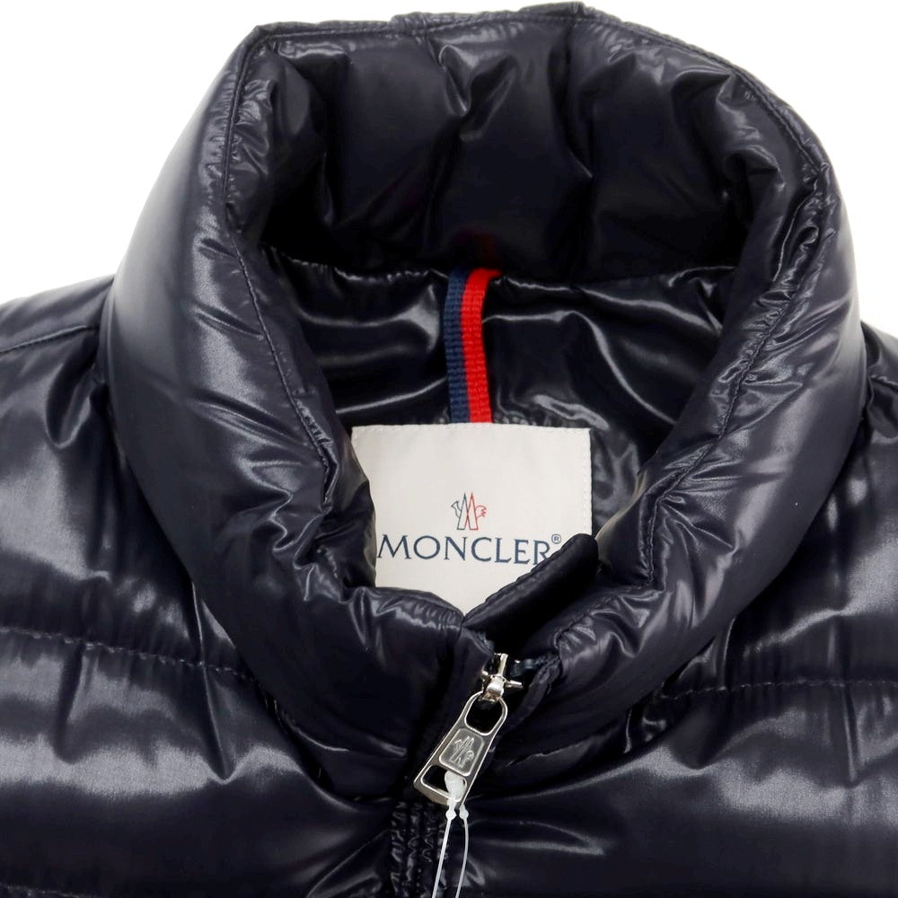 【中古】モンクレール MONCLER ナイロン ダブルジップ ダウンベスト ブルゾン ネイビー【 サイズ1 】【 状態ランクB 】【 メンズ 】 [CPD]