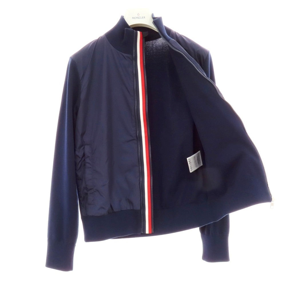 【中古】モンクレール MONCLER ダブルジップ スタンドカラー ブルゾン ライトネイビー【 S 】【 状態ランクB 】【 メンズ 】