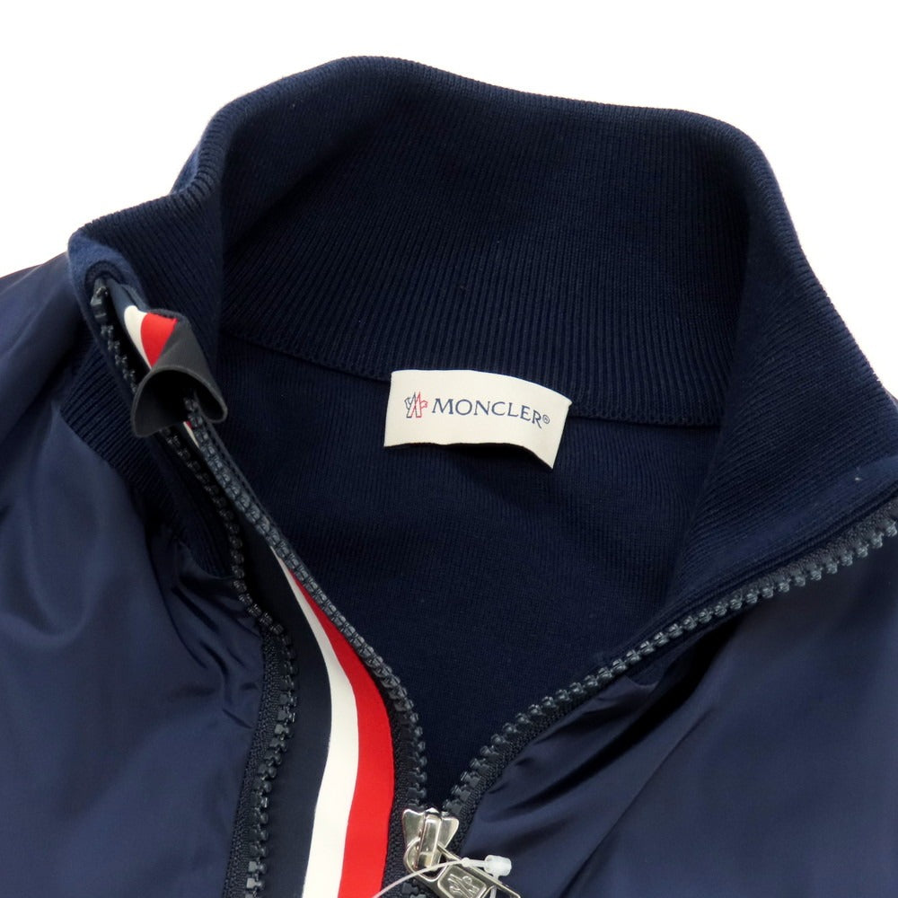 【中古】モンクレール MONCLER ダブルジップ スタンドカラー ブルゾン ライトネイビー【 S 】【 状態ランクB 】【 メンズ 】
