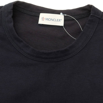 【中古】モンクレール MONCLER コットン クルーネック 長袖Ｔシャツ ブラック【 S 】【 状態ランクC 】【 メンズ 】